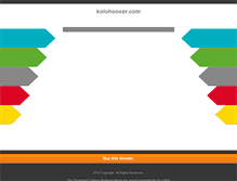 Tablet Screenshot of kolohooser.com
